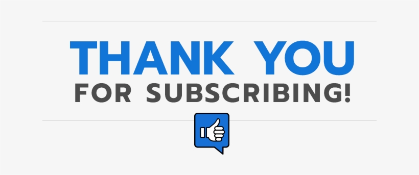 Thankyou for subscribing