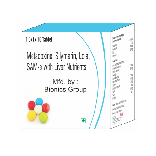 METADOXINE+SILYMARIN+LOLA+SAM-E WITH LIVER NUTRINETS Tablets