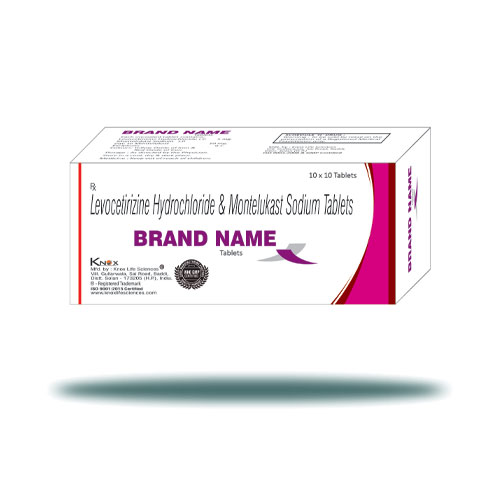 Levocetirizine Hydrochloride IP 5mg + Montelukast 10mg Tablets