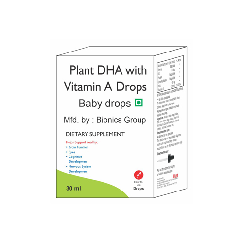 PLANT DHA WITH VITAMIN A Drops