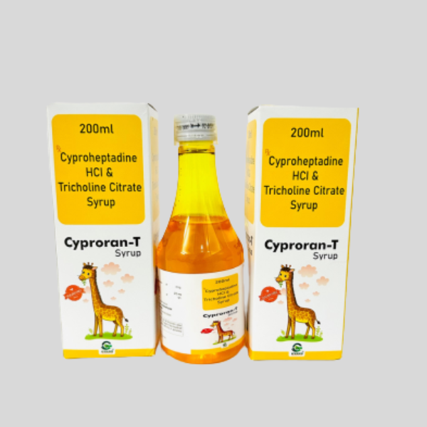Cyproheptadine HCL and Tricholine Citrate Syrup