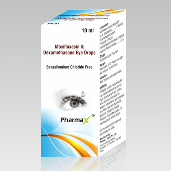 General Medicines Moxifloxacin And Dexamethasone Eye Drops