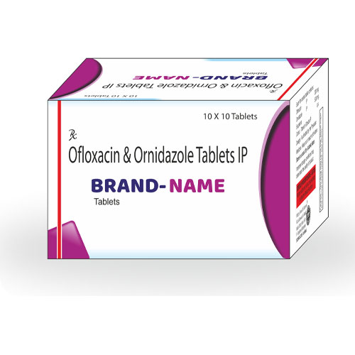 Ofloxacin IP 200mg + Ornidazole IP 500mg Tablets