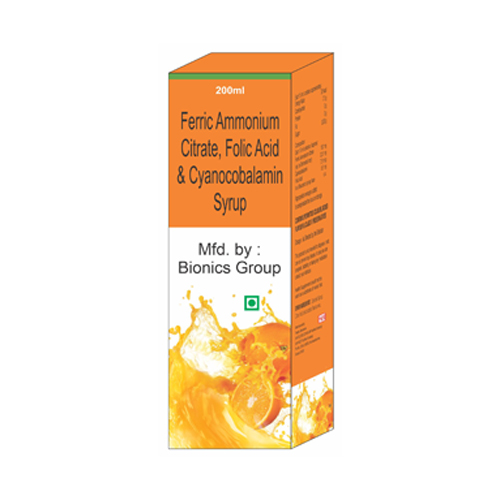 FERRIC AMMONIUM CITRATE + FOLIC ACID + CYANOCOBALAMIN Syrup