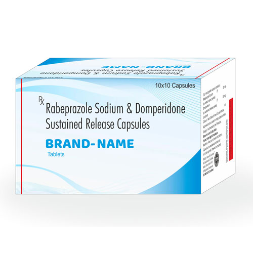 Rabeprazole Sodium IP + 20mg Domperidone IP 10mg Tablets