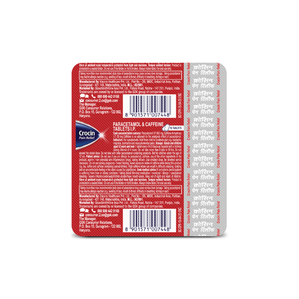 Crocin Pain Relief Tablet