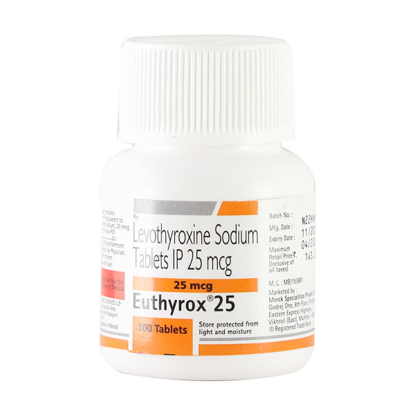 Euthyrox 25Mcg Tablet
