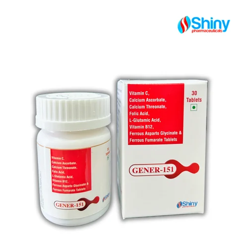 L-Glutamic acid, Calcium, Iron, Vit C, Folic acid Tablet
