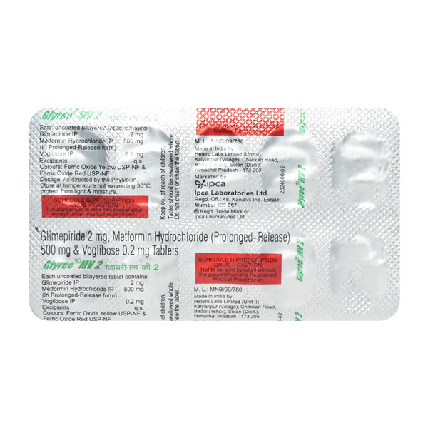 Glyree MV 2mg Tablet 