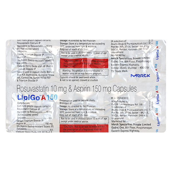 Lipigo A 10/150mg Capsule 