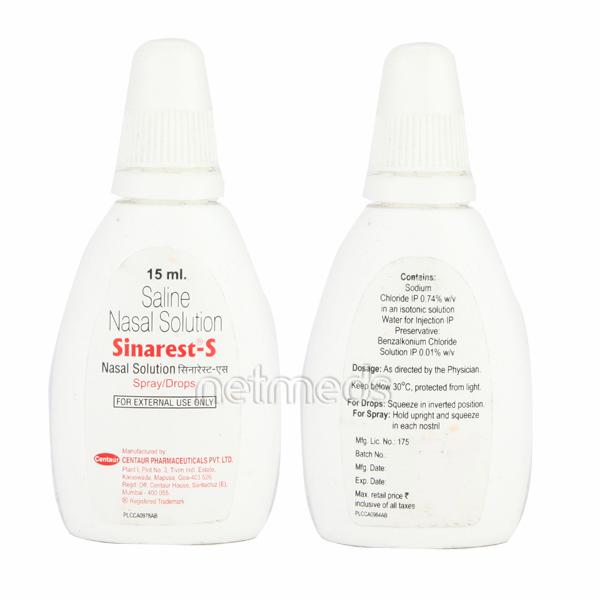 Sinarest S Nasal Drops 