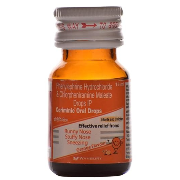 Coriminic - Bottle of 15 ml Oral Drops