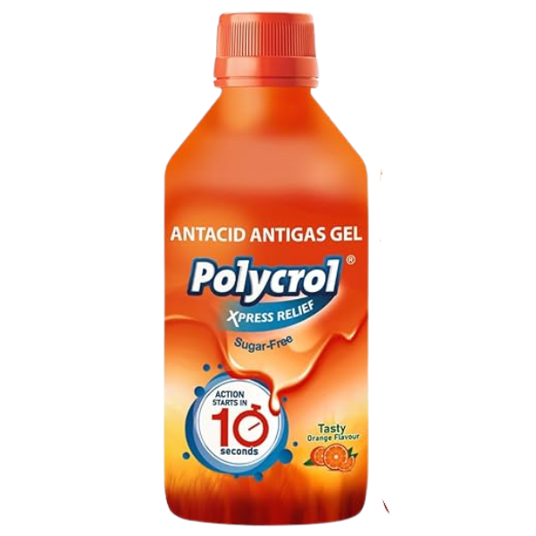 Polycrol Xpress Relief High ANC Antacid Antigas Gel